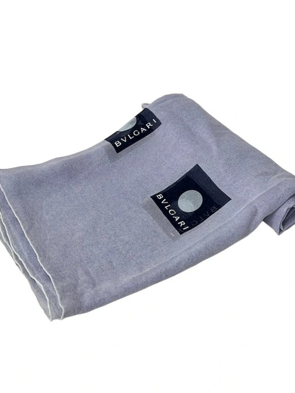 BVLGARI Dark Navy Silk Scarf